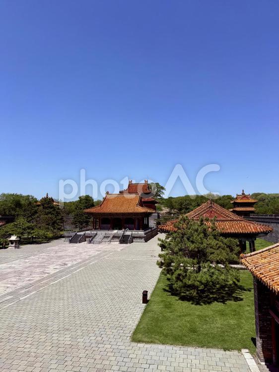 王宮と城楼　その２ 北陵公園,中国,海外の写真素材