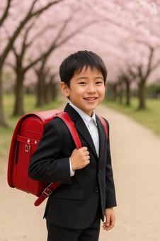 小学校の入学式 小学校の入学式の写真
