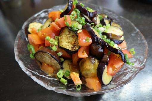 Photo, tomato, eggplant, marinated, 
