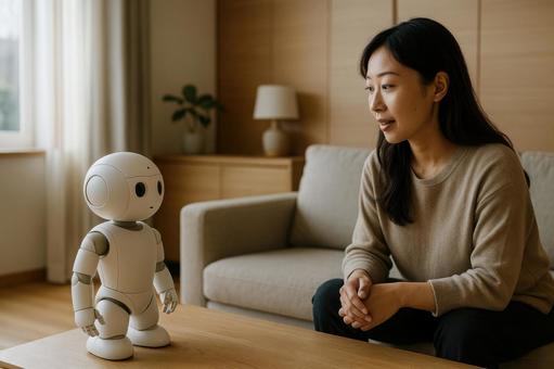 会話する音声アシストロボット 会話する音声アシストロボットの写真