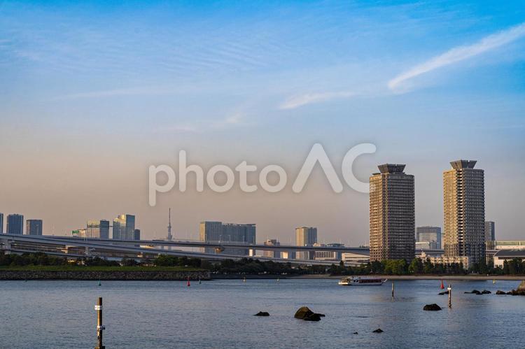 ベイエリアの都市風景 都市風景,都市,都会の写真素材