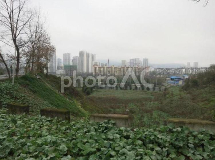 中国　世界遺産　大足石刻の風景　32 中国,世界遺産,大足の写真素材