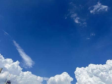 青空 空,風景,自然の写真素材