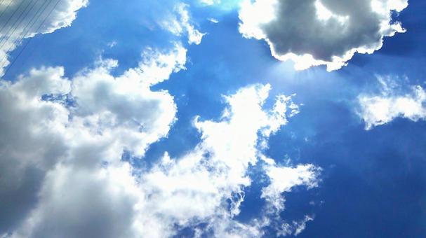 Photo, blue sky, sky, cloud, 