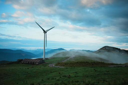 早朝の四国カルスト 早朝の四国カルスト 自然,空,絶景の写真素材