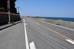 爽快な海沿いの道路 爽快な海沿いの道路,爽快な道路,海沿いの道路の写真素材