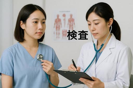 医療従事者による検査 医療従事者による検査の写真