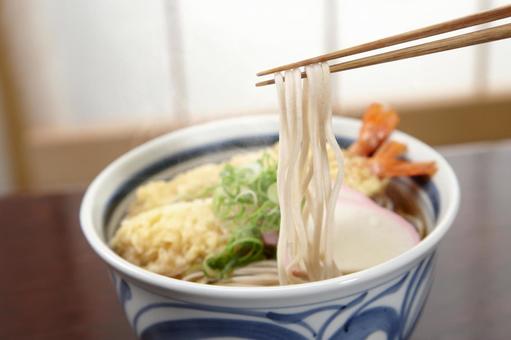 天ぷらそば はしあげ 天ぷらそば はしあげ 天ぷら蕎麦,そば,はしあげの写真素材