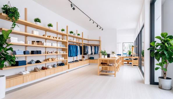 雑貨屋の内装、棚 雑貨屋の内装、棚の写真