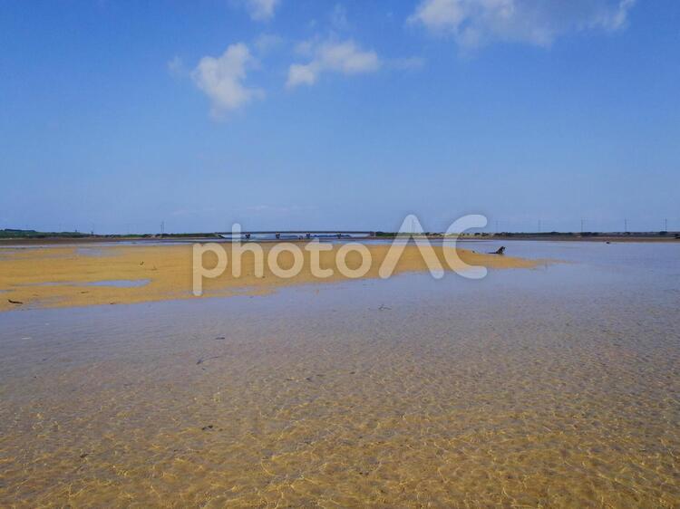 西表島の浅瀬 西表島,沖縄,風景の写真素材