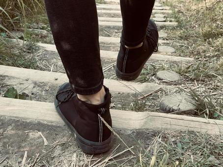 walk 足,靴,人の写真素材