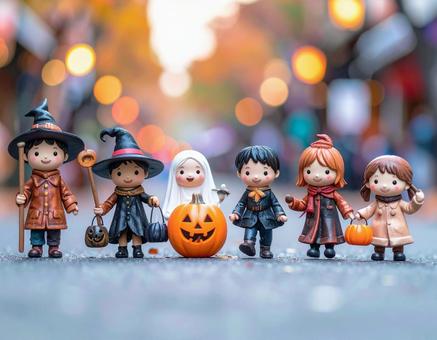 ハロウィンイベントのミニチュア ハロウィンイベントのミニチュアの写真