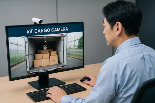 トラック積荷監視 トラック積荷監視の写真