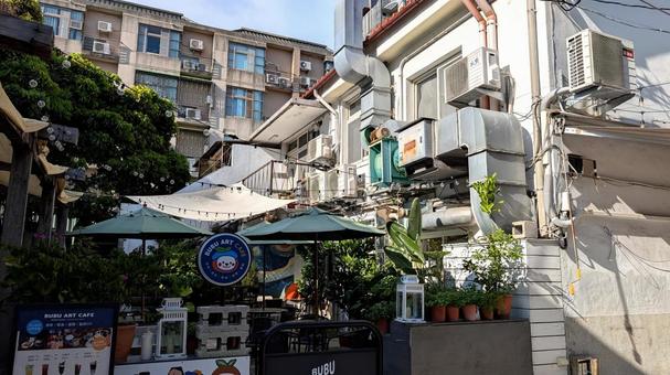 審計新村・路地裏 審計新村・路地裏 台湾,台中,taiwanの写真素材