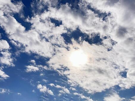 冬空 冬空,冬,ウインターの写真素材
