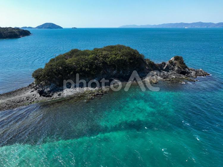 愛媛県八幡浜市　ねずみ島の風景 ねずみ島,鼠島,島の写真素材