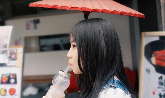 横顔女子2 横顔女子2 女性,女の子,横顔の写真素材
