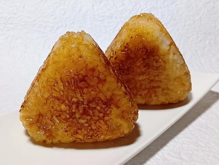 焼きおにぎり 焼きおにぎり,おにぎり,和食の写真素材