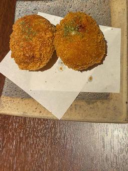 揚げたてサクサクコロッケ 揚げたてサクサクコロッケ コロッケ,揚げたて,美味しいの写真素材