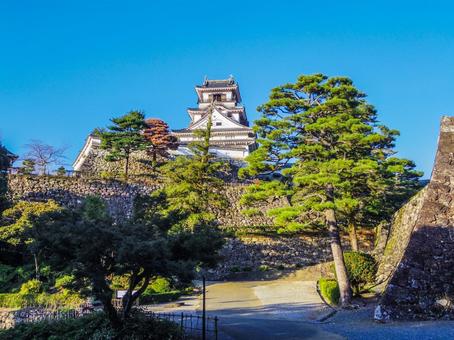 【高知県】高知市・高知城 高知城,高知公園,天守閣の写真素材