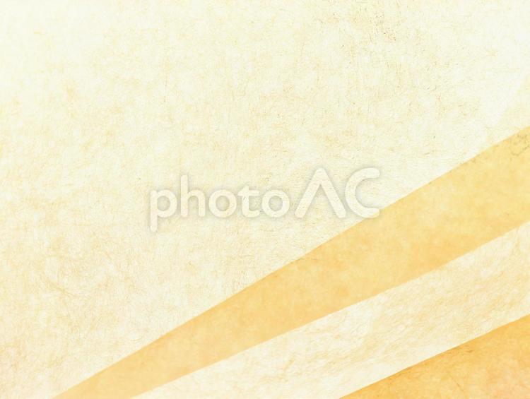 和紙　うすだいだい(右下ライン) 和紙,紙,背景の写真素材