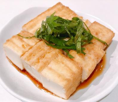 大葉厚揚げ焼き 大葉厚揚げ焼き,厚揚げ焼き,厚揚げの写真素材