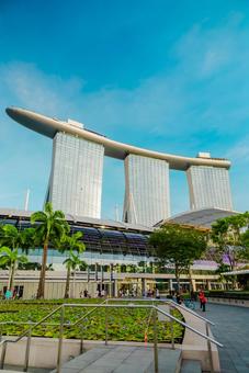 【シンガポール】マリーナベイサンズ シンガポール,マリーナベイサンズ,ホテルの写真素材