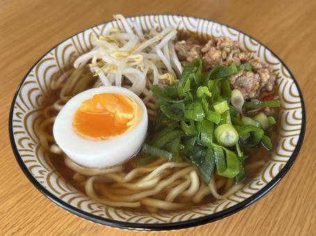 Photo, ramen, kitakata ramen, meat miso ramen, 