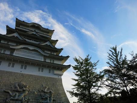 Katsuyama Castle Blue Sky, JPG Katsuyama Castle Blue Sky, JPG