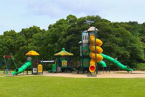 公園の遊具 公園の遊具の写真