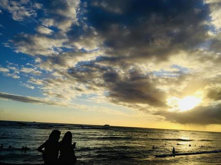Sunset in Hawaii, JPG Sunset in Hawaii, JPG