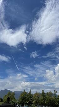 青空と雲の写真