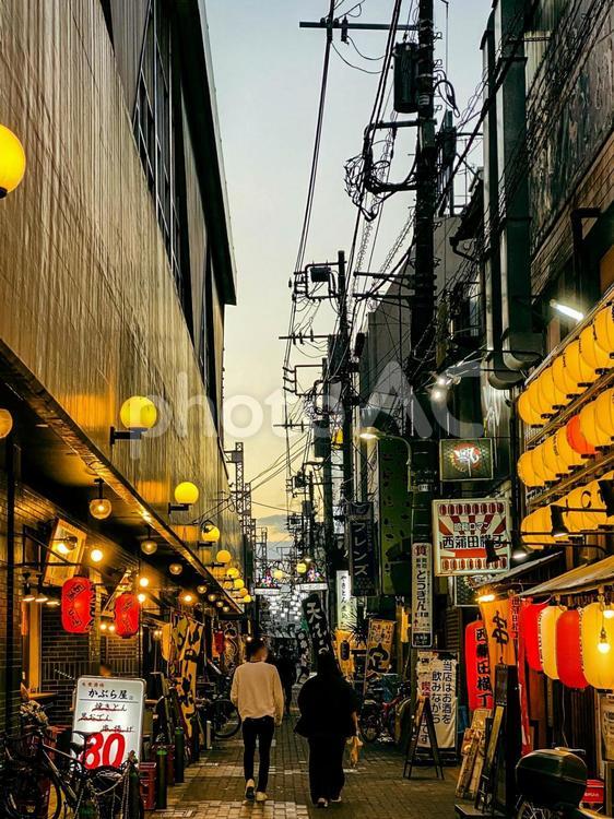 街の夕景 街の夕景,夕景,夕焼けの写真素材
