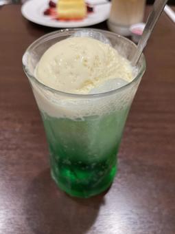 メロンソーダ メロンソーダ メロンソーダ,飲み物,喫茶の写真素材
