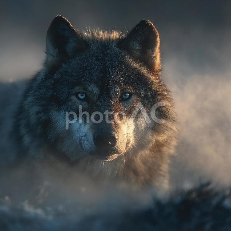 息をのむほど美しい、オオカミ オオカミ,動物,野生動物の写真素材