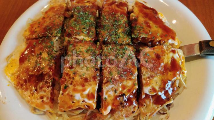 広島お好み焼き2 広島お好み焼き,お好み焼き,ランチの写真素材