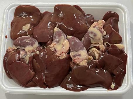 鶏レバー 鶏レバー 食事,フード,肉の写真素材