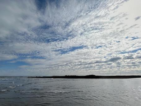 海と雲と空 海と雲と空の写真