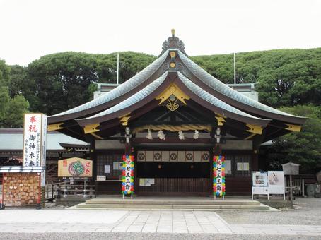 愛知県-真清田神社-拝殿 愛知県-真清田神社-拝殿 真清田神社,神社,尾張国の写真素材