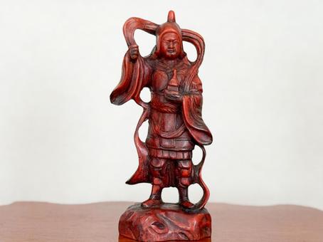 木彫りの毘沙門天 木彫りの毘沙門天 毘沙門天,七福神,木彫りの写真素材