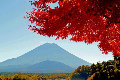 素敵な富士山の巨体を河口湖から望む 富士山,遠景,屋外の写真素材