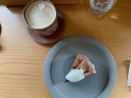 カフェでのひととき カフェでのひとときの写真