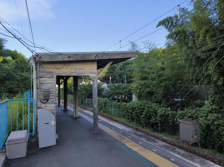 神戸電鉄粟生線、三木上の丸駅、ホーム 神戸電鉄粟生線、三木上の丸駅、ホーム 神戸電鉄,粟生線,三木上の丸駅の写真素材