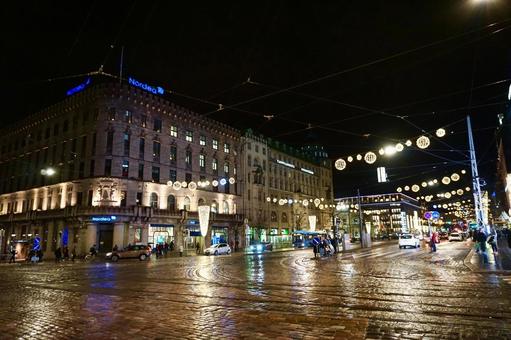 フィンランドの街並み フィンランド,ヘルシンキ,スーパーの写真素材