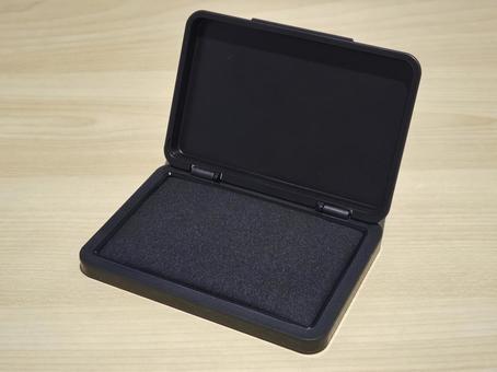 スタンプ台(黒) スタンプ台(黒)の写真
