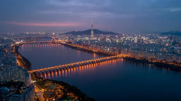 煌めく夜景 煌めく夜景の写真