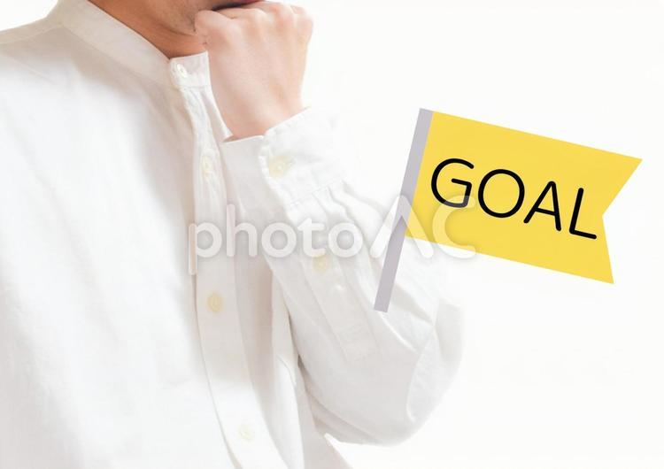 目標について考える美容スタッフ ゴール,goal,目標の写真素材