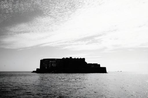 Photo, warships, edge island, nagasaki, 