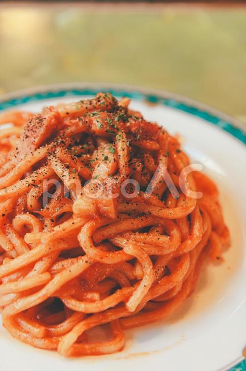 昭和の昔ながらのナポリタン ナポリタン,昭和レトロ,料理の写真素材