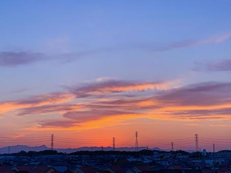 夕暮れ 夕暮れの写真